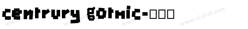centrury gothic字体转换